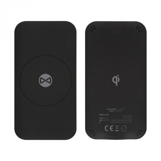 Forever wireless charger WDC-115 15W, Black Forever wireless charger WDC-115 15W, Black