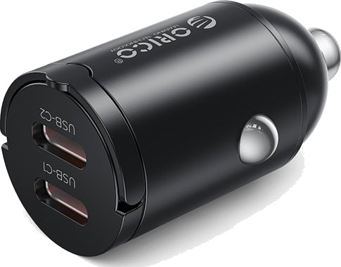 Orico Miniring 30W Bil-Lader 2X Usb-C Sort
