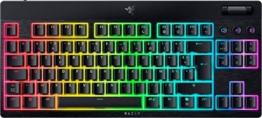 Razer BlackWidow V4 Low Profile TKL HyperSpeed Orange Mechanical Gamingtastatur Uten numpad Fransk Svart