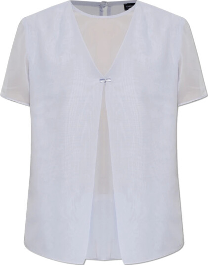 Emporio Armani Dame Bluser & Skjorter Lilla M, Emporio Armani Dame Bluser & Skjorter Lilla M,