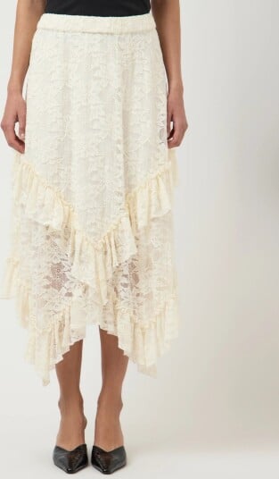YAS Yastukka Hw Ankle Skirt   Fest   Cream   42