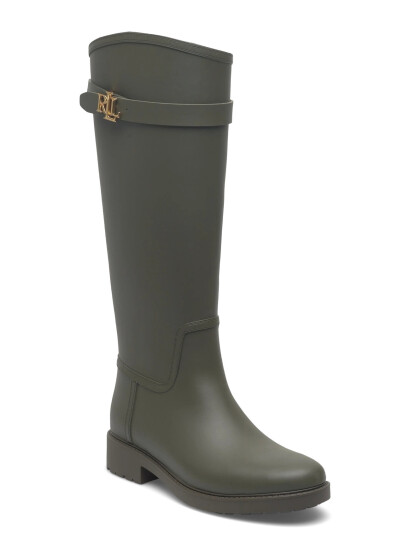 Lauren Ralph Lauren Portiah Rubber Tall Rain Boot - Khaki green - 35