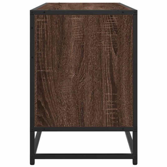 TV-benk brun eik 100x35x50 cm konstruert tre og metall 8721102838927 TV-benk brun eik 100x35x50 cm konstruert tre og metall 8721102838927