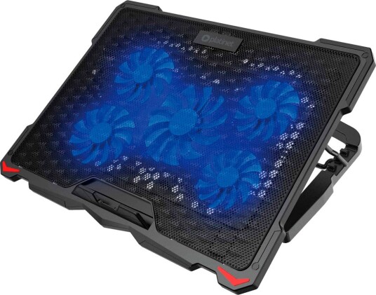 Platinet Laptop-kjøler opptil 17.3" 5 vifter Blå