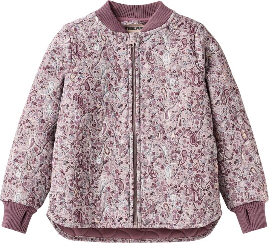 Wheat Termojakke Loui Dry Rose Paisley Wheat 4 år (104) Termoklær Lilla Rosa