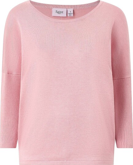 Saint Tropez Pullover MilaSZ R Neck Pullover Rosa