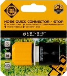 Forte Hurtigkobling Stopper 1/2" 5/8" Forte Hurtigkobling Stopper 1/2" 5/8"