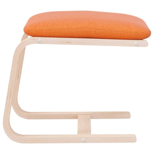  Fotskammel mørkegul 51x41x40 cm stoff 8720845742829