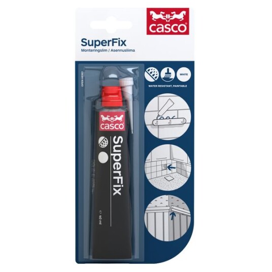 Casco Monteringslim Superfix Hvit 40 ml Casco Monteringslim Superfix Hvit 40 ml