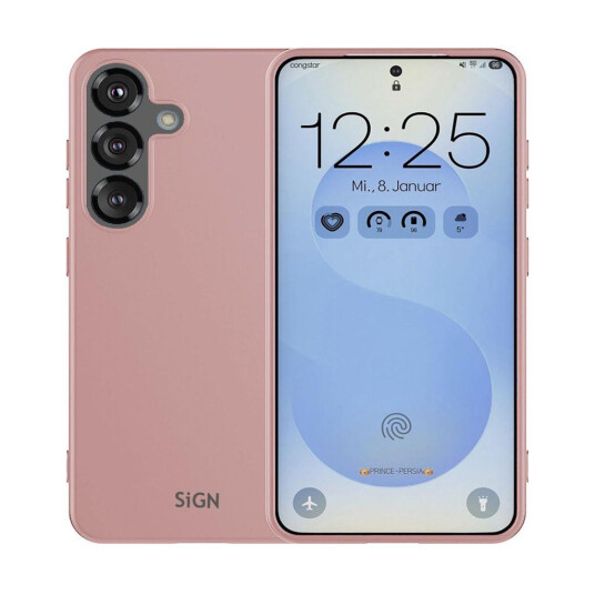 SiGN Liquid Silikon Deksel for Samsung Galaxy S25 Plus Rosa