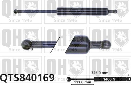 QUINTON HAZELL QTS840169 Baklukedemper