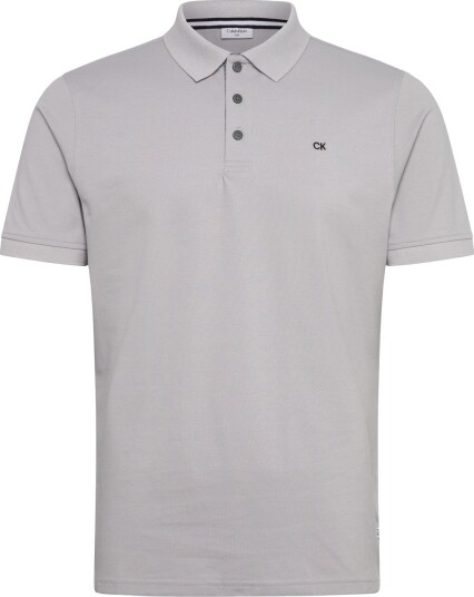 Calvin Klein Golf Quad Polo Silver S