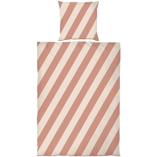 Diagonal Sengesett 140x220 + 60x63 cm, Sand / Brick