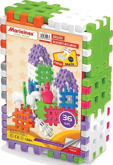 Marioinex Waffle Byggeklosser 36 Deler for Konstruksjon og Lek