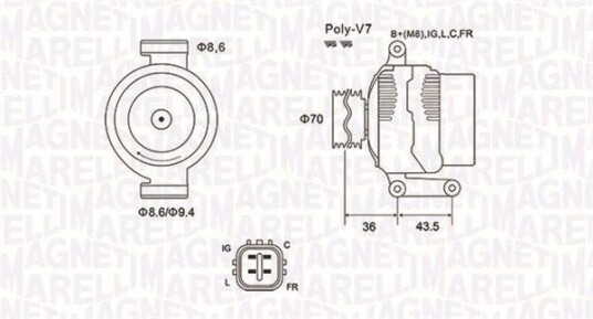 Dynamo MAGNETI MARELLI 063731980010