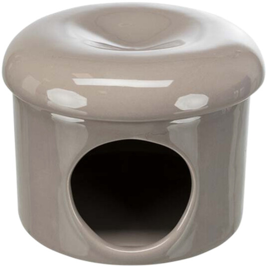 Keramisk Hus Mus Taupe 16 X 12 cm Keramisk Hus Mus Taupe 16 X 12 cm