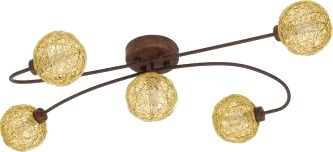 Eglo Caris 1 Loft 5X360lm Rust