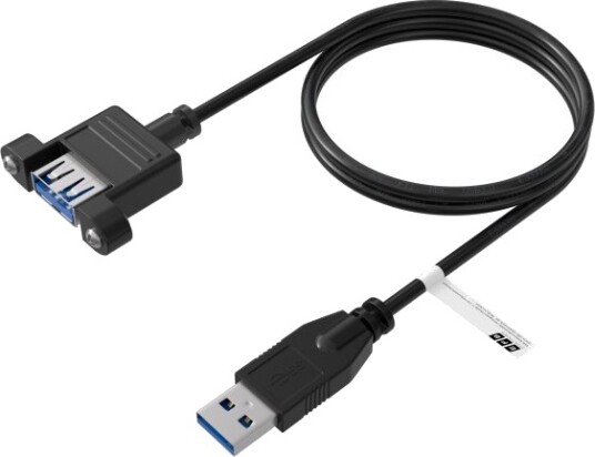 Efb Elektronik Usb 3.0 Forlengelse A-A Plug-In Socket Svart Klasse Digital/Data K5265sw.0.5V2