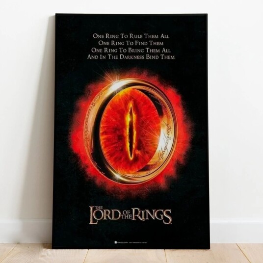 Ringenes Herre Plakat The One Ring - 91,5 x 61 cm