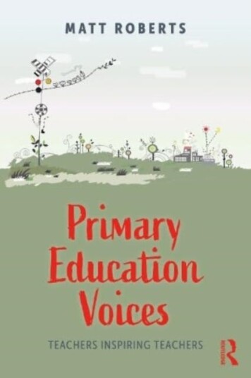 Primary Education Voices Av Matthew Roberts