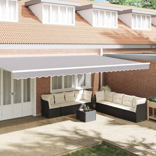 Markise Valance for 6 m Ramme Lysegrå 5.8x0.2 m