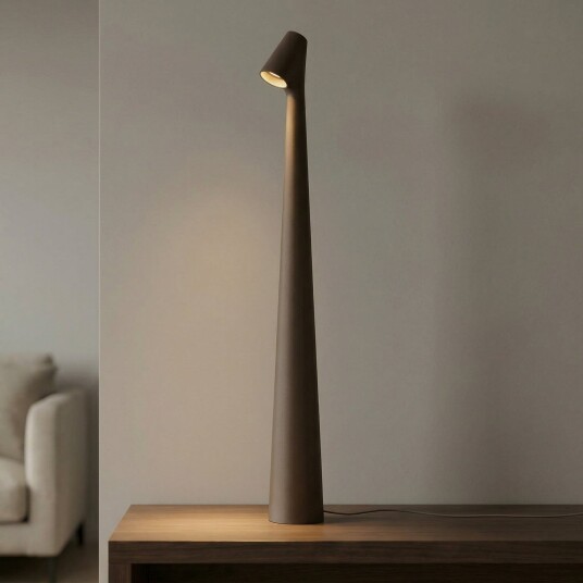 Bordlampe Vibia Africa dimmbar Brun / Rust Stue Metall Design 5 45 Brun / Rust