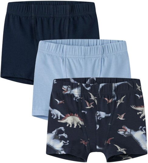 Name It   Boksershorts nmmTights Navy Dino 3 pakning   Blå