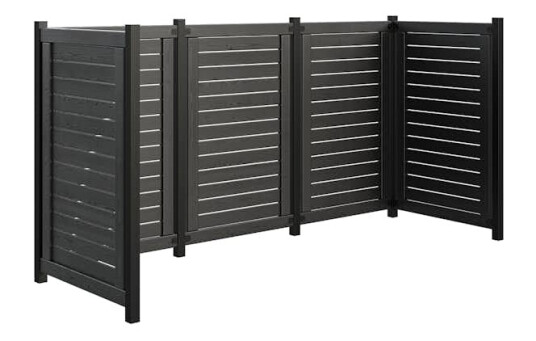 Renovasjonsskjul PLUS Lund 245×85×124 cm