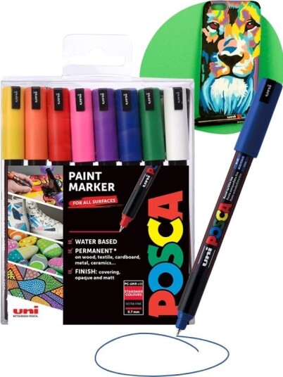 POSCA PC-1MR Marker 16 vannbaserte tusjer 0,7 mm