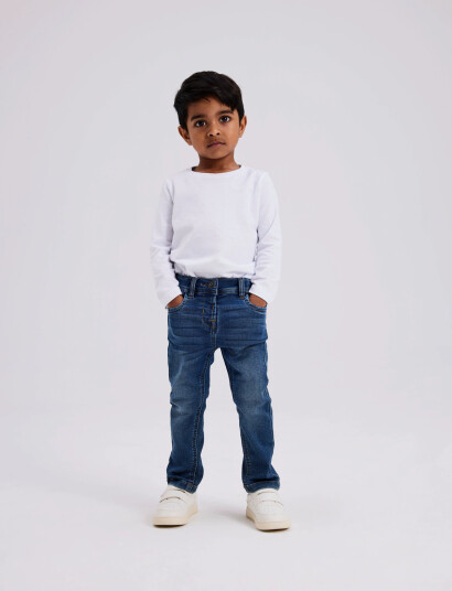 name it Nmmsilas Slim Swe Jeans 8001-Th Noos Navy 122