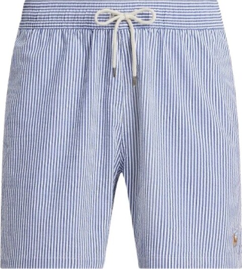 Polo Ralph Lauren Recycled Traveler Seersucker Swimshorts Cruise Royal
