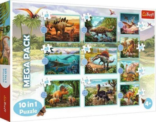 Trefl Puzzle 10In1 In The World Of Dinosaurs 90390 Trefl Trefl Puzzle 10In1 In The World Of Dinosaurs 90390 Trefl