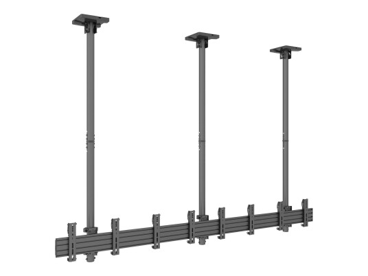 Multibrackets M Pro Series MBC4X1U - monteringssett - enkeltside - for 4 LCD-skjermer - svart Multibrackets M Pro Series MBC4X1U - monteringssett - enkeltside - for 4 LCD-skjermer - svart