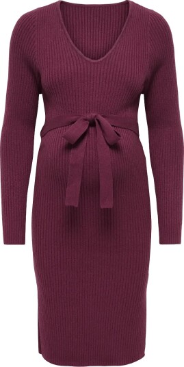 Only Maternity Olmkatia V Neck Midi Belt Dress Knt FIG L Only Maternity Olmkatia V Neck Midi Belt Dress Knt FIG L