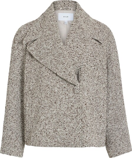 Vila - Jakke Vikamille L/s Short Jacket - Grå