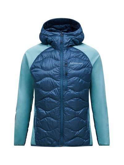 Peak Performance M Helium Down Hybrid Hood Mountain Lake/deluded Vision/ M