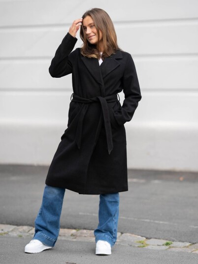 Vero Moda Fortuneaya Long Coat Sort XS