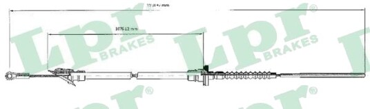 LPR C0062C Clutchkabel