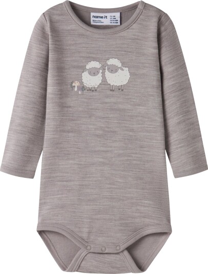 Name It Wup Wo/Co Long Sleeve  Body Grå 74