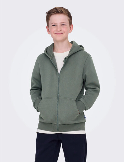 ONLY & SONS Osjceres Zip Thr. Hoodie Swt Noos Grey 110 116