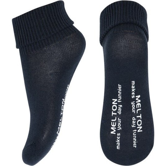MELTON Bomull Anti-Slip Sokker Marine 13-14