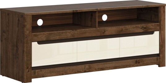Ruso TV benk 149 cm Tre/natur|Hvit Ruso TV benk 149 cm Tre/natur|Hvit