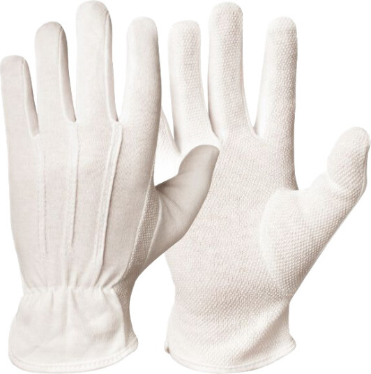 Granberg Hanske HVIT 6 Microdots Bomull