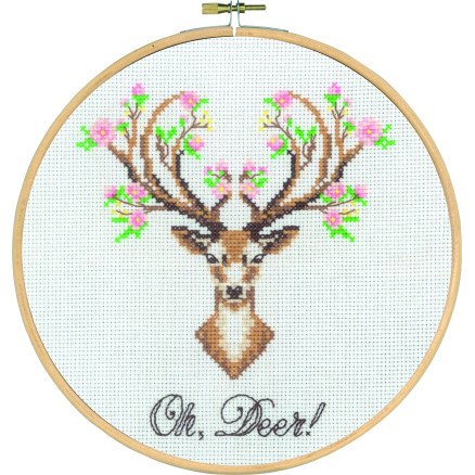 Permin Broderisett DEER Ø20cm