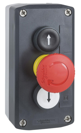 Schneider Electric XALD328 Trykknappboks med signallampe komplett Elfordeling & strømforsyning