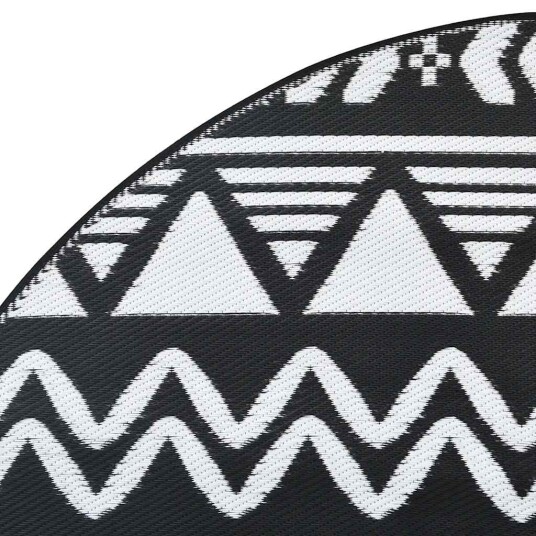 Uteteppe svart Ø200 cm PP 368536