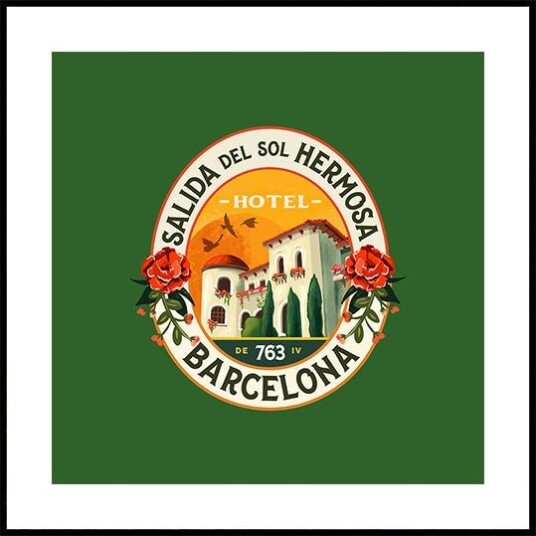 Hotel Barcelona Spain Plakat Plakat / 30x30cm