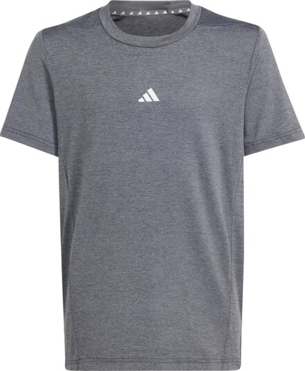 adidas Heather Trenings T-skjorte Barn Grå 164
