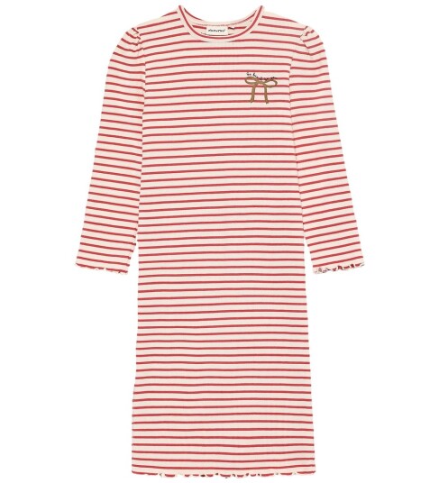 Minymo Dress Ls Rib Red 110
