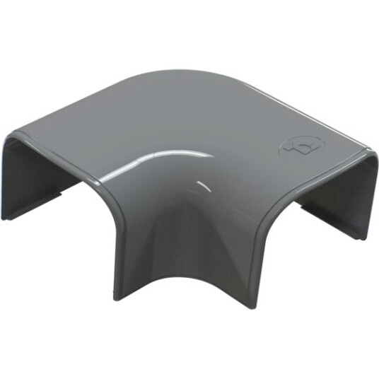 GrøntKlima AS Optima T Flatbend CP75 75 X 56mm Antrasitt Grå